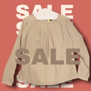 Forever 21 Flouncy, Keyhole Blouse Top